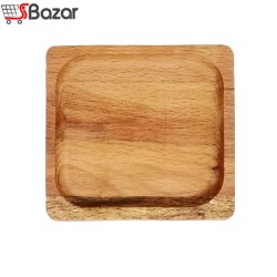ظرف سرو تک خانه مربع چوبی