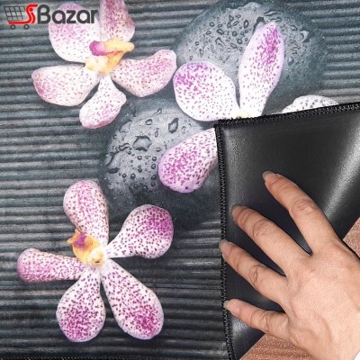 زیر بشقابی مخمل مدرن طرح نیلوفر زیر بشقابی مخمل مدرن طرح نیلوفر