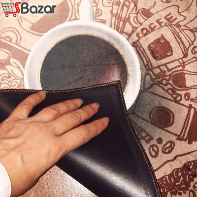 زیر بشقابی مخمل مدرن طرح کافی زیر بشقابی مخمل مدرن طرح کافی