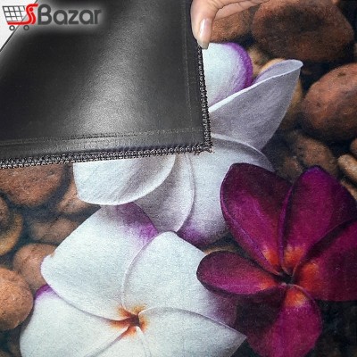 پادری مخمل مدرن طرح 3 گل پادری مخمل مدرن طرح 3 گل