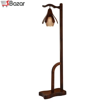 لوستر چوبی سه شاخه طرح گلاره لوستر چوبی سه شاخه طرح گلاره