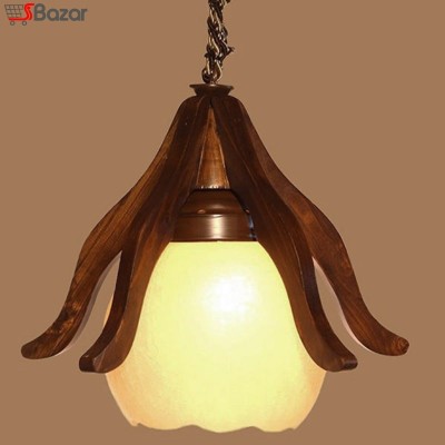 دیوار کوب چوبی مدل گل آذین دیوار کوب چوبی مدل گل آذین