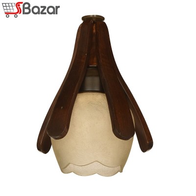 لوستر چوبی تک شاخه طرح تیام لوستر چوبی تک شاخه طرح تیام