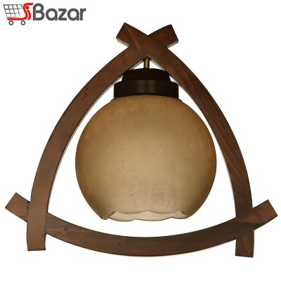 لوستر چوبی تک شاخه طرح سارا