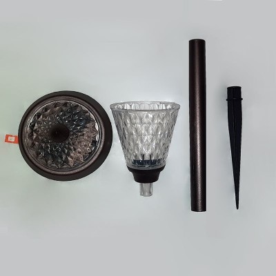 چراغ خورشیدی باغچه ای طرح مشعل چراغ خورشیدی باغچه ای طرح مشعل