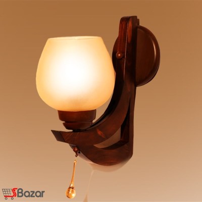 دیوارکوب فروزان از چوب طبیعی روس