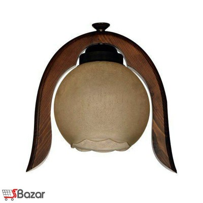 لوستر چوبی تک شاخه طرح نگار