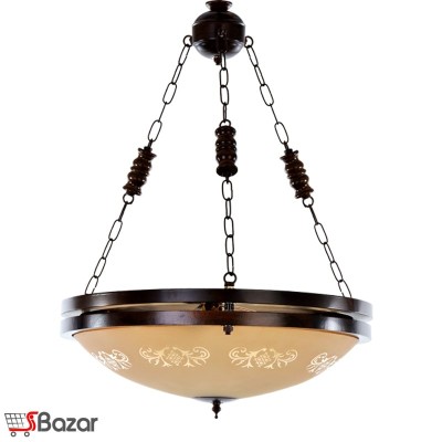 لوستر چوبی آویز طرح روجا