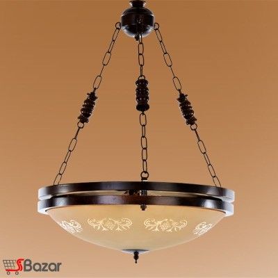 لوستر چوبی آویز طرح روجا