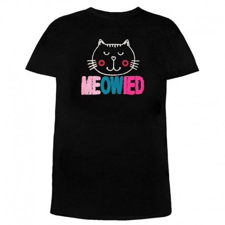 تی شرت زنانه و دخترانه طرح گربه