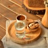 بشقاب پیش دستی چوبی گرد بشقاب پیش دستی چوبی گرد