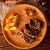 بشقاب پیش دستی چوبی گرد بشقاب پیش دستی چوبی گرد