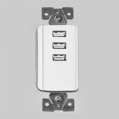 سوکت USB پنلی 220 ولت مدل آمریکایی سوکت USB پنلی 220 ولت مدل آمریکایی