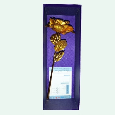 گل طلا جعبه و پاکت هدیه دار گل طلا جعبه و پاکت هدیه دار