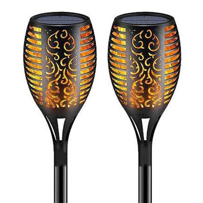 چراغ باغی خورشیدی مدل مشعل متحرک XF-6006 چراغ باغی خورشیدی مدل مشعل متحرک XF-6006