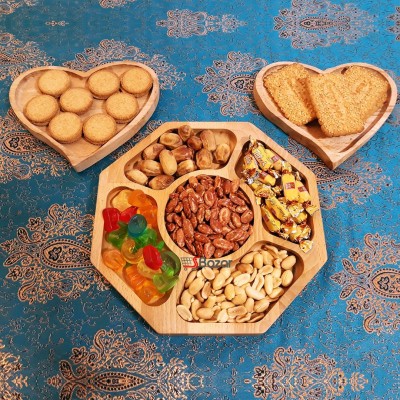 ظرف آجیل و تنقلات چوبی طرح هشت ضلعی ظرف آجیل و تنقلات چوبی طرح هشت ضلعی