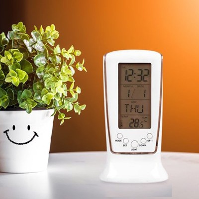ساعت رومیزی پایه دار مستطیلی ساعت رومیزی پایه دار مستطیلی