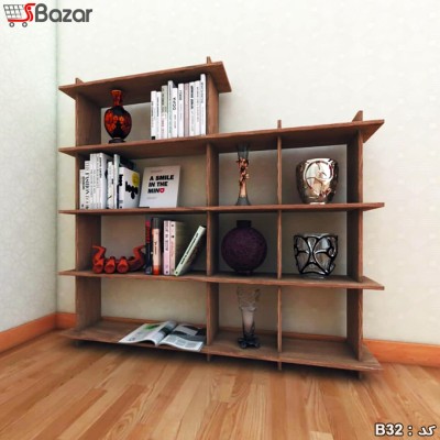 کتابخانه مربع مستطیل ترکیبی 4+6 خانه