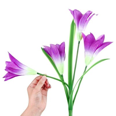 چراغ خورشیدی طرح چهار گل