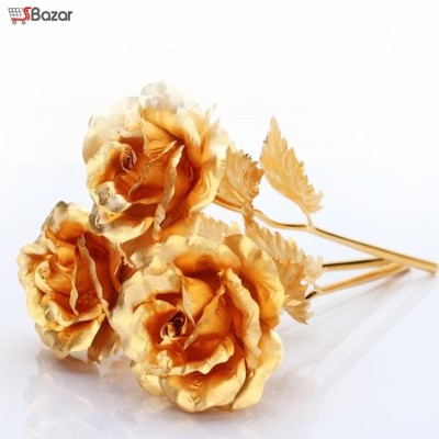 گل رز طرح طلای 24 عیار گل رز طرح طلای 24 عیار