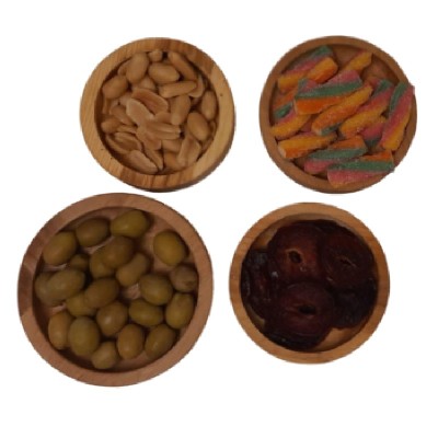 ظرف سرو زیتون خوری چوبی طرح دایره ظرف سرو زیتون خوری چوبی طرح دایره