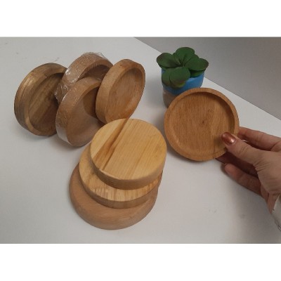ظرف سرو صبحانه و دسرخوری چوبی طرح دایره ظرف سرو صبحانه و دسرخوری چوبی طرح دایره