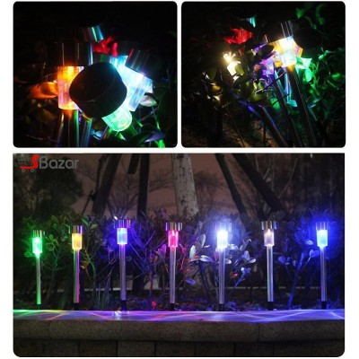 چراغ سولار باغی کلاسیک LED رنگی چراغ سولار باغی کلاسیک LED رنگی