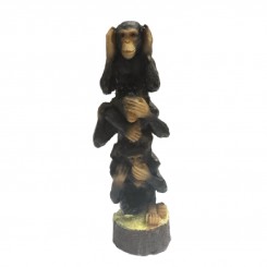 مجسمه طرح سه میمون خردمند