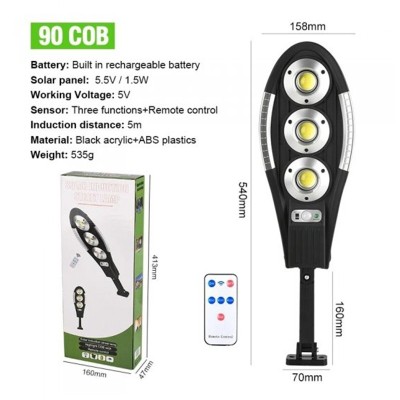 چراغ دیواری خورشیدی مدل راکتی LED چراغ دیواری خورشیدی مدل راکتی LED