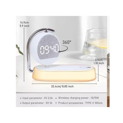 ساعت رومیزی مدل wireless charging ساعت رومیزی مدل wireless charging
