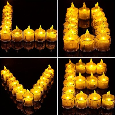 ست 3 عددی شمع LED شفاف کریستالی ست 3 عددی شمع LED شفاف کریستالی