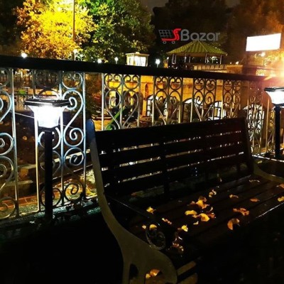 چراغ باغی خورشیدی پرنور طرح بدنه مشکی