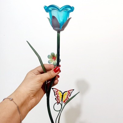 گل مصنوعی طرح فرفورژه دل لاله گل مصنوعی طرح فرفورژه دل لاله