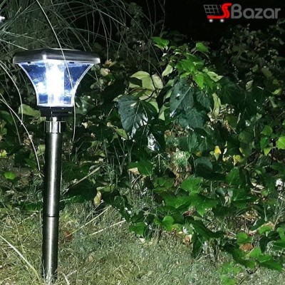 چراغ باغی خورشیدی مدل پر نور بدنه استیل چراغ باغی خورشیدی مدل پر نور بدنه استیل