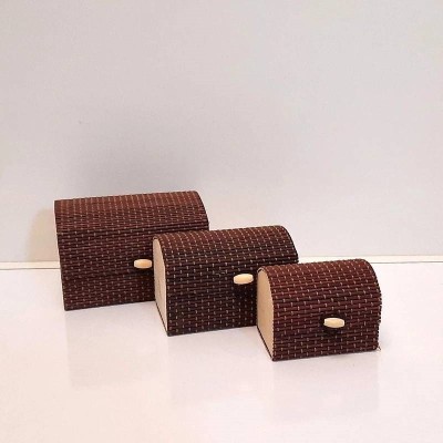 جعبه جواهرات طرح حصیری مجموعه سه عددی جعبه جواهرات طرح حصیری مجموعه سه عددی