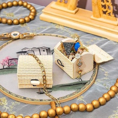 جعبه جواهرات طرح حصیری مجموعه سه عددی جعبه جواهرات طرح حصیری مجموعه سه عددی
