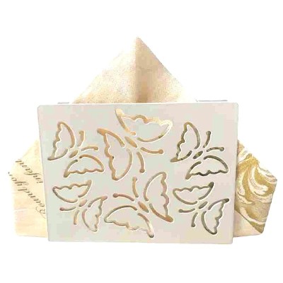 جای دستمال کاغذی طرح رومیزی مدل پروانه ای جای دستمال کاغذی طرح رومیزی مدل پروانه ای