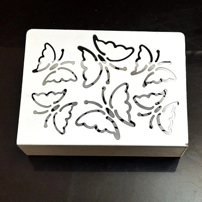 جای دستمال کاغذی طرح رومیزی مدل پروانه ای جای دستمال کاغذی طرح رومیزی مدل پروانه ای