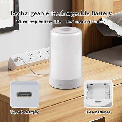 چراغ خواب سولونیکس مدل Touch Lamp چراغ خواب سولونیکس مدل Touch Lamp