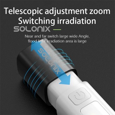 چراغ قوه زوم دار سولونیکس کد ZJ-129 چراغ قوه زوم دار سولونیکس کد ZJ-129