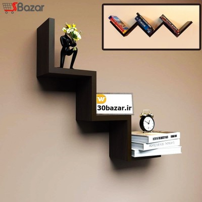 شلف دیواری زیگزاگ پله ای شلف دیواری زیگزاگ پله ای