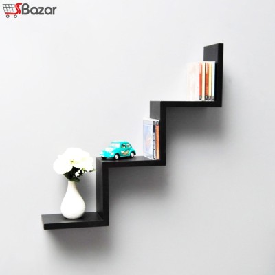 شلف دیواری زیگزاگ پله ای