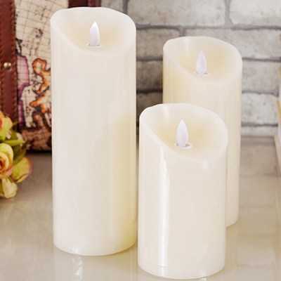 شمع led ستونی مدل شعله متحرک