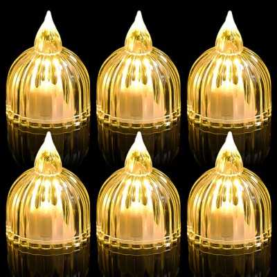 خرید شمع وارمر ال ای دی مدل کریستالی شفاف طرح SUN