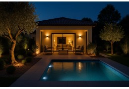 نورپردازی باغ و طراحی حرفه‌ای نورپردازی ویلا بر اساس سبک معماری | راهنمای کامل و ایده‌های خلاقانه